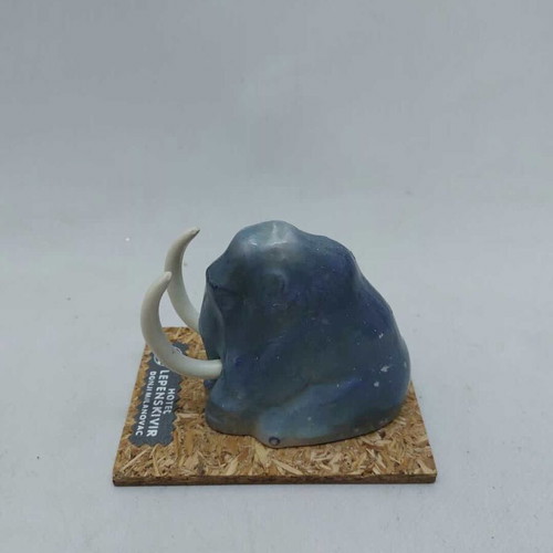 Vintage tabletop decorative mammoth souvenir used from hotel in Serbia