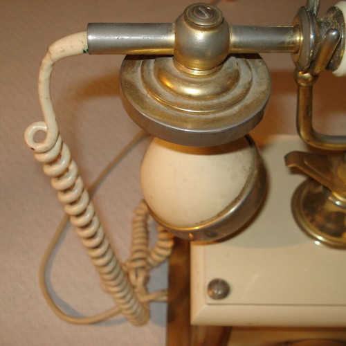 Antique landline phone used