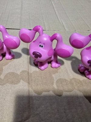 Blues Clues Magenta PVC figures used, pack of 3
