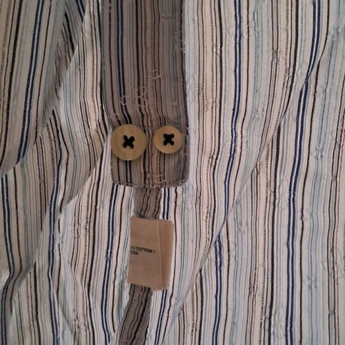 GAP dress shirt size M like new, blue and turquoise