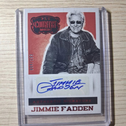 Jimmie Fadden Panini Country Music autograph card