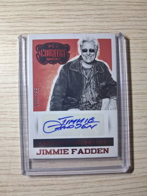 Jimmie Fadden Panini Country Music autograph card