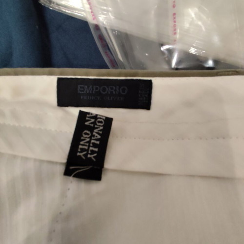 Emporio khaki pants like new, size L XL, green