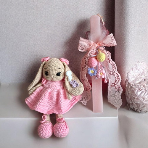 Easter set candle and bunny new