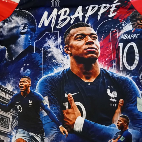 Mbappe 10 France commemorative acrylic T-shirt