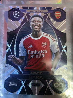 Saka Infinity Topps card like new with sleeve
