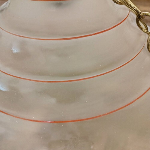 Ceiling light with red lines like new