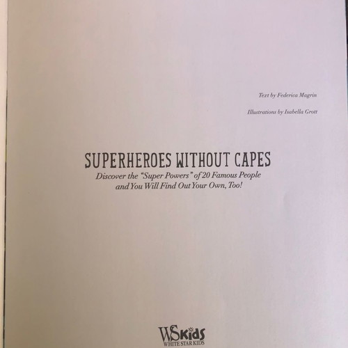 Book Superheroes Without Capes used, children's English book
