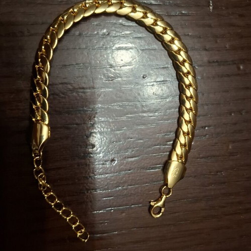 925 Silver bracelet, 20.6 g, gold color