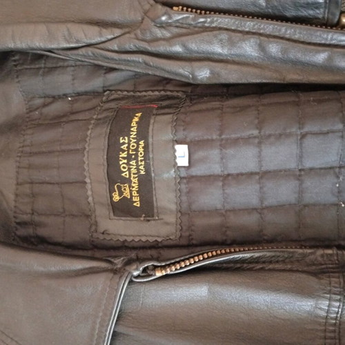 Doukas leather jacket like new, black, size L