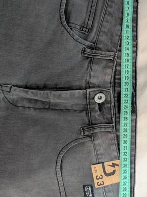 Emerson men's light grey denim bermuda shorts new size 33