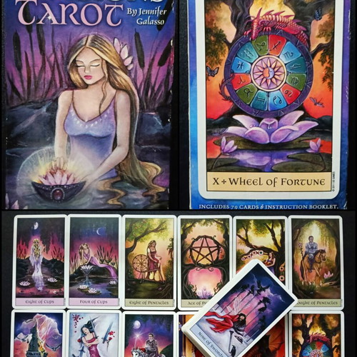 Authentic Crystal Visions Tarot deck like new by Jennifer Galasso