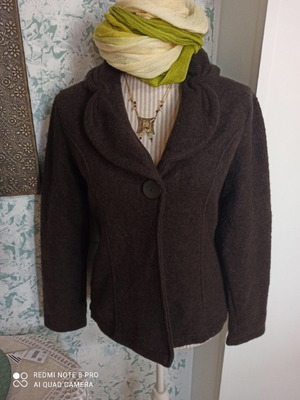 Biaggini cardigan used, size M, brown wool