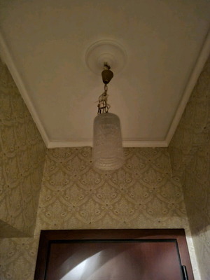 Crystal ceiling light with chain like new
