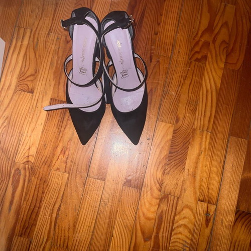 Leather pumps black size 38 like new