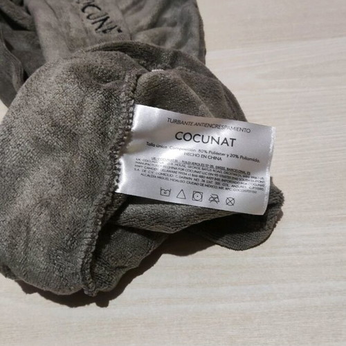 Cocunat Towel Wrap hair turban new, gray