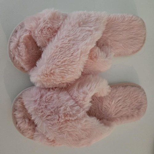 Pink slippers for home size 38 like new