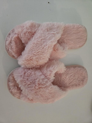 Pink slippers for home size 38 like new
