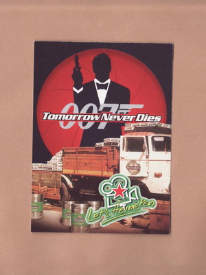 PostArt Cards Heineken "Tomorrow Never Dies" like new, 1998
