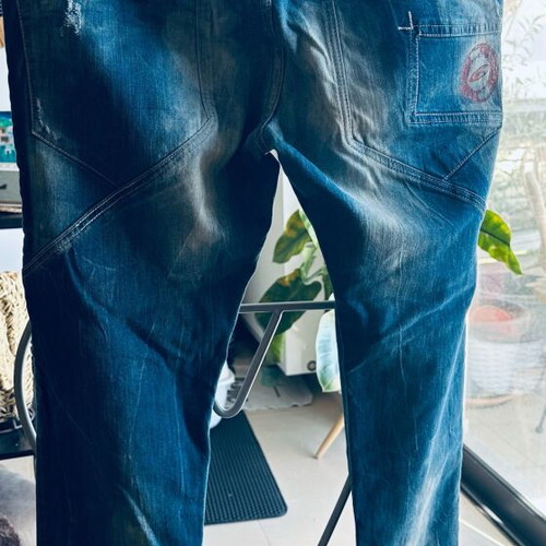 Edward Jeans blue pants size M like new, loose rise baggy fit