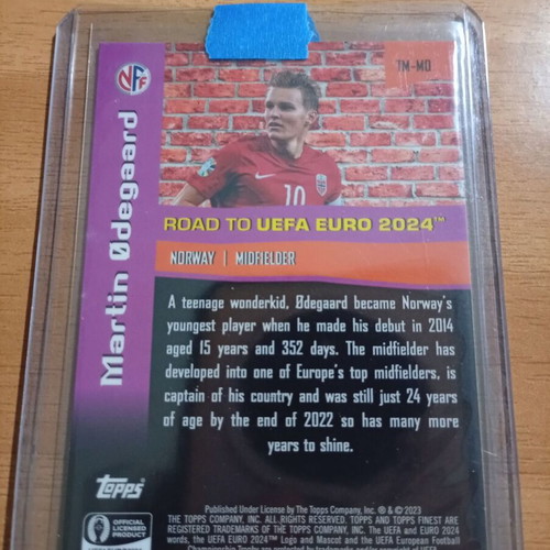 Topps Finest Road to Euro 2004 The Man Martin Odengard in excellent condition