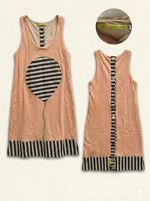 Φόρεμα Heel μεταχειρισμένο, χειροποίητο, μέγεθος S, μπεζ