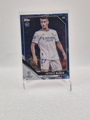 2021 Topps Chrome UEFA Champions League Icy Blue Antonio Blanco Rookie RC card used