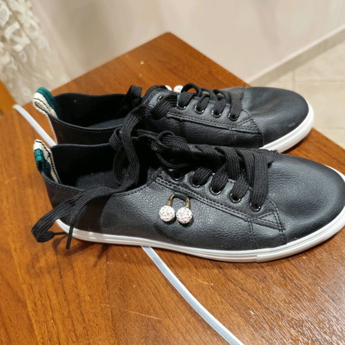 Jomix Shoes women's athletic shoes new size 38 leather with rhinestones