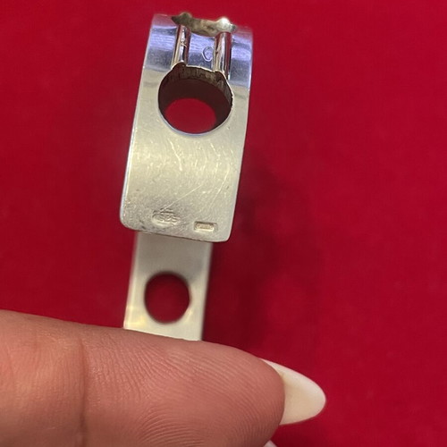 Silver gold bracelet 925 750 18k handmade used