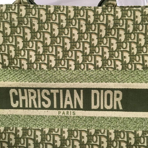 Christian Dior Large Oblique Book Tote Green bag new