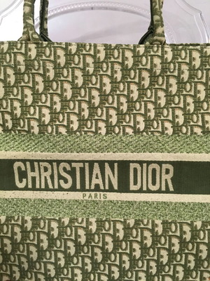Christian Dior Large Oblique Book Tote Green bag new