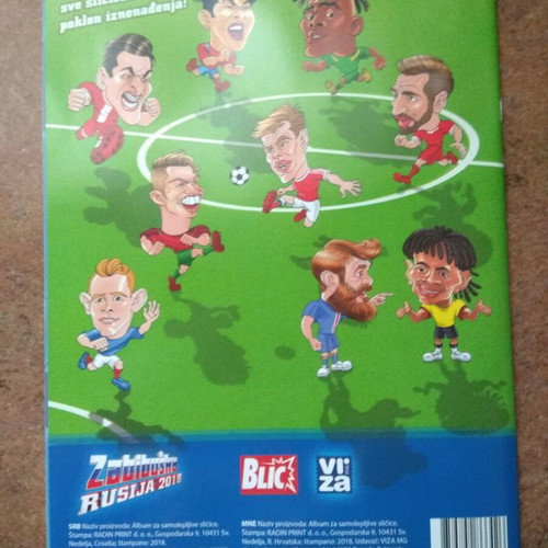 Zabibuska Rusija 2018 sticker album and sticker set new