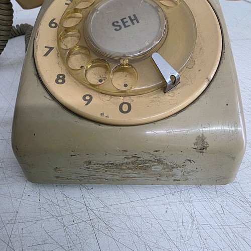 SEH vintage telephone used, Greek made 1980