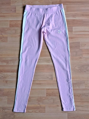 Puma leggings like new, white and pink, size M