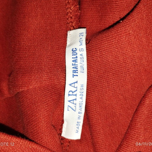 Zara oversized blouse dress used, terracotta color, size small