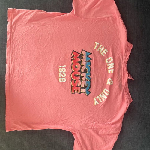 Mickey Mouse T-Shirt pink like new Pull & Bear, size S