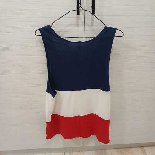 H&M Men's Sleeveless Tricolor Shirt size M like new, 100% cotton