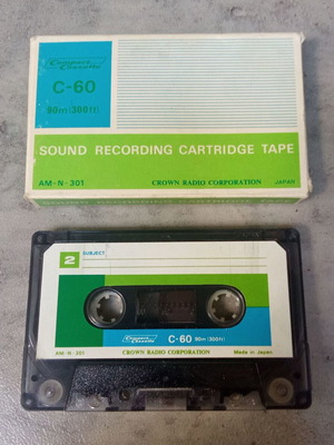 Κασέτα Crown CRC Promo Demonstration Tape σαν καινούργιο, δεκαετία 1980