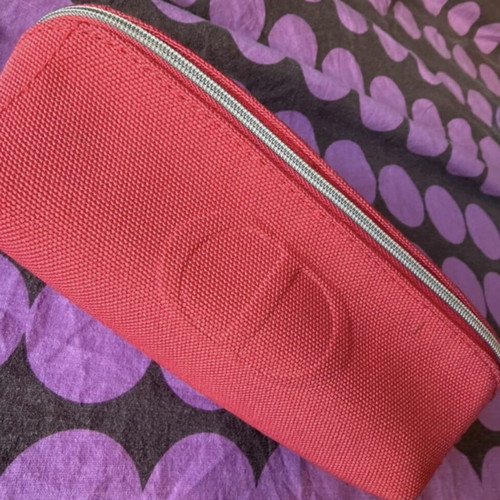 Dior toiletry bag like new, red