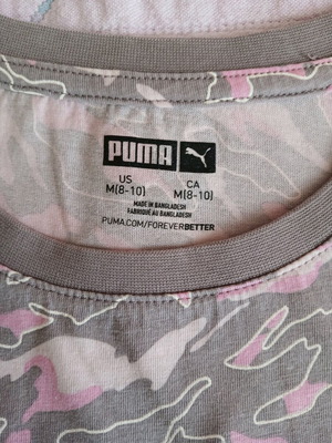Puma shirt used for girl 8-10 years, multicolor