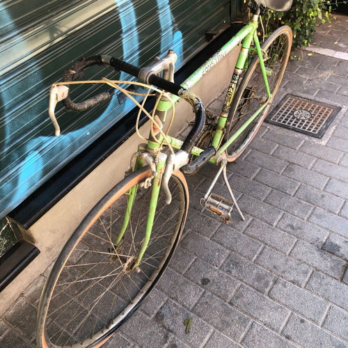 Consetan vintage road racing bicycle, green