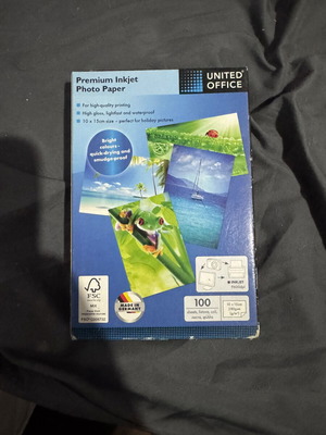 United Office Premium Inkjet Photo Paper, 100 sheets