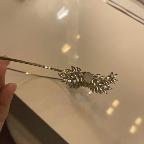 Ancient Greek Headband like new, gold and silver leaves