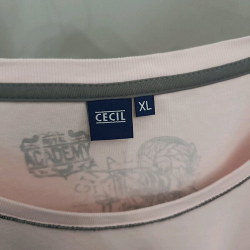 Cecil pink T-shirt with ethnic design, like new, size XL