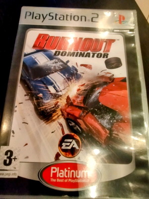 PS2 Burnout Dominator Platinum used with manual