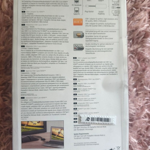 HAMA USB-C to HDMI Adapter male to female new