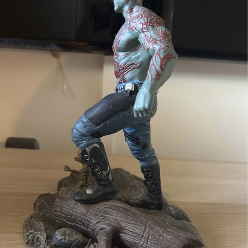 Diamond Select Toys Drax and Groot diorama like new, Guardians of the Galaxy vol.2
