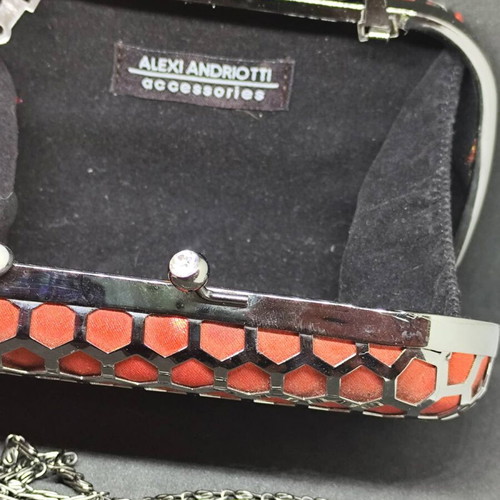 Alexi Andriotti Accessories Red Evening Clutch Bag like new