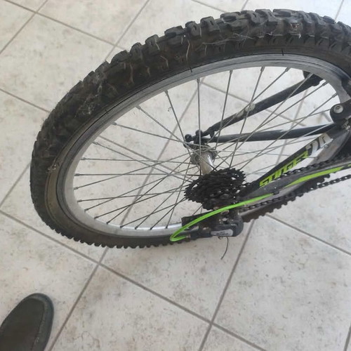 24-inch mountain bike with two saddles