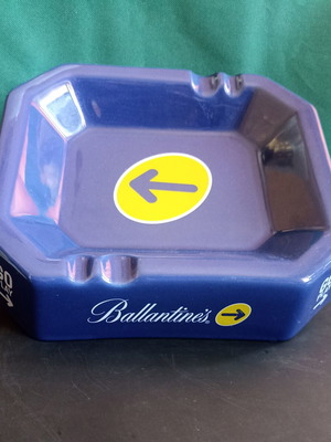 Ballantine's Go Play Vintage Ceramic Ashtray like new